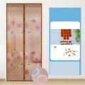 Anti-Mosquito Screen Door Curtain, Pattern Household Bedroom, Self-Adhesive Partition, Magnetic Soft Screen.