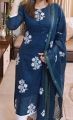 Exclusive Cotton Unstitched Skin Print High Quality Three Piece For Women.