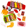 GC Kids Pretend Play Kitchen Toys 27pcs/100pcs Pretend Play Food Sets For Kids Simulation Food Barbecue Cooking Toys For Boys Girls Gifts. 