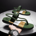Lu Lu'an summer new men's sandals for two users for outdoor casual beach shoes men's foreign trade slippers men's thick soles anti-slip. 