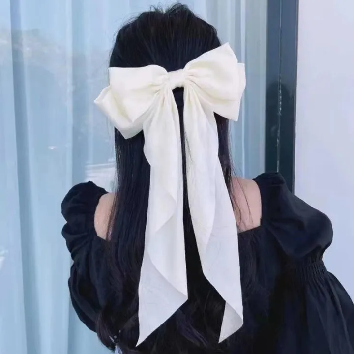 Bow%20Ribbon%20Hairpin%20Headwear%20Simple%20Elegant%20Satin%20Spring%20Clip%20Fixed%20Hair%20Clip%20Ret%20-%20Image%205
