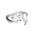 CuteOpen Adjustable Ring Gift for Women Rings Dinosaur Rings Long-necked Dragon Stegosaurus Jewelry.