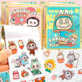 1/3pcs Labubu Sticker Cartoon Cute Diy Suitcase Stationery Box Decorative Sticker Student Stationery.