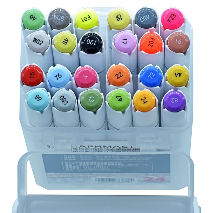 Graphmaster%20Alcohol%20Marker%20Chisel%20&%20Fine%20Tip%20%7C%20Pack%20Of%2024%20-%20Image%203