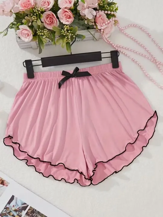 Ladies%20Premium%20Silk%20Soft%20Nightwear%20Shorts%20-%20Image%203