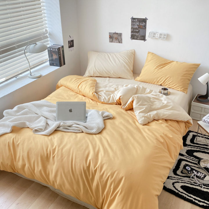 Wholesale%20Bedding%20Pure%20Color%20Duvet%20Cover%20Four-Piece%20Set%20Male%20and%20Female%20Student%20Dormitory%20Quilt%20Cover%20Bed%20Sheet%20and%20Pillowcase%20Three-Piece%20Set%20Four%20Seasons%20-%20Image%204