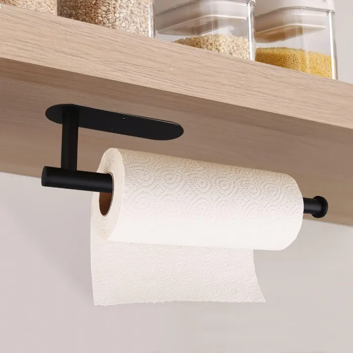 %E3%80%90Thriving%E3%80%91%20Self-Adhesive%20Stainless%20Steel%20Tissue%20Holder%20Black%20Paper%20Towel%20Holders%20Paper%20Towels%20Rolls%20-%20Image%209