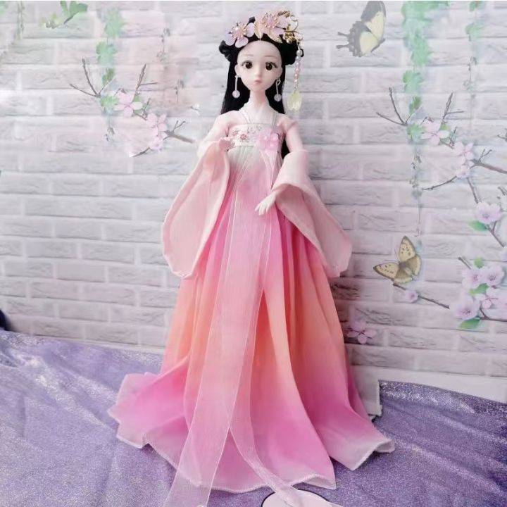 1/6%20BJD%20Chinese%20Hanfu%20Doll%20with%20Ancient%20Traditional%20Clothes%20Headdress%20Fairy%20Princess%20Doll%20Chinese%20Drama%20Dolls%20Toys%20for%20Girls%20-%20Image%202