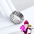 Hunter X Hunter Hisoka Joker Anime Adjustable Size S925 Stainless Steel Rings For Men. 