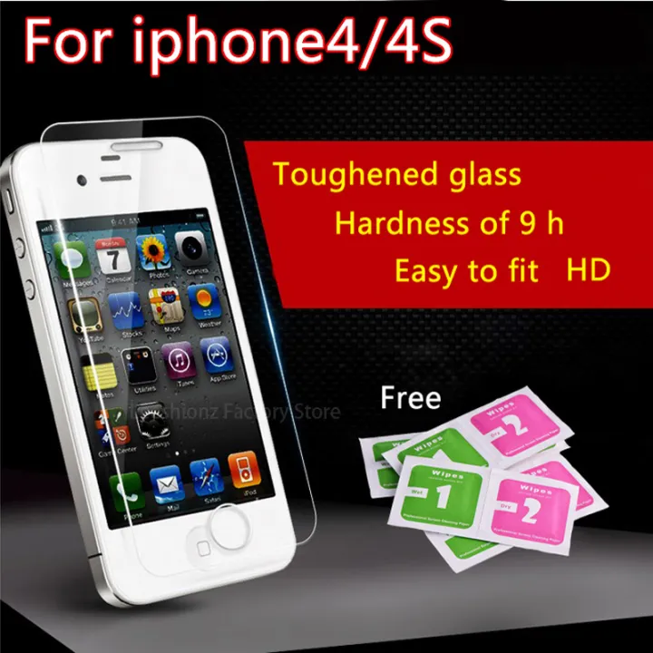 2/4Pcs%20Screen%20Protector%20Glass%20For%20iPhone%204%204S%20Tempered%20Glass%20Film%20-%20Image%202