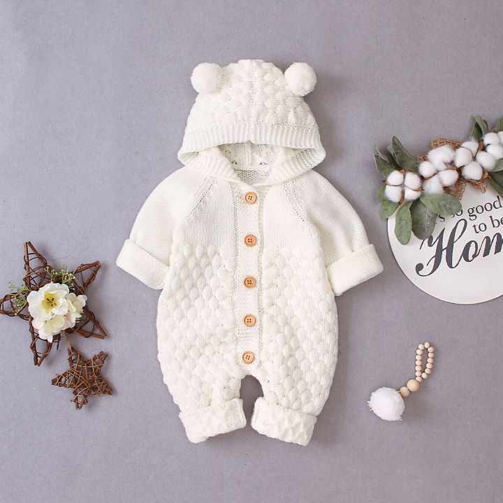 Newborn%20Baby%20Winter%20Hoodie%20Romper,%20Long%20Sleeve%20Knitted%20Solid%20Color%20Button%20Jumpsuit%20-%20Image%202
