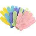 2pcs Shower Bath Exfoliating Wash Skin Spa Massage Scrub Body Scrubber Glove - Multicolor. 