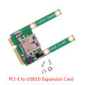 Mini PCI-E to USB3.0 Expansion Card Laptop Converter Riser Card Adapter W/Screw Fittings. 
