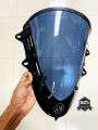 Motorcycle Windshield Windscreen Visor Compatible Twin Core KSI Rubber For YAMAHA R15 V3 Motorcycle (Black Color). 
