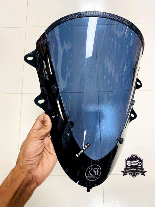 Motorcycle%20Windshield%20Windscreen%20Visor%20Compatible%20Twin%20Core%20KSI%20Rubber%20For%20YAMAHA%20R15%20V3%20Motorcycle%20(Black%20Color)%20-%20Image%204