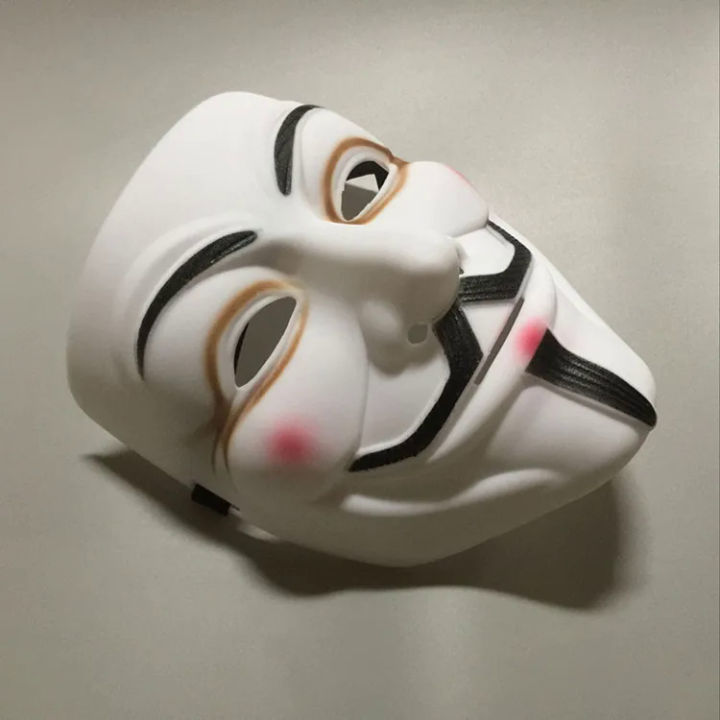 1Pcs/set Halloween Party Mask V for Vendetta Mask Bape Full Face Mask Anonymous Guy Fawkes Fancy Dress Adult Costume 1pc