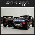 1:24 for Hummer EV SUV Off-Road Alloy Car Die Cast Toy Car Model Sound and Light Children's. 