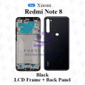 ForXiaomi Redmi Note 8 Full Body Housing (LCD Frame + Back Panel Without Camera Glass ). 