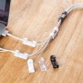 Cable Clips 7 Pcs Organizer Drop Wire Holder Cord Management Self-Adhesive Cable Manager Fixed Clamp Wire Winder.