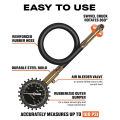 LI Tire Pressure Gauge (0-100 PSI) ANSI Certified Tire Gauge 2 Inch Large Dial Air Pressure Gauge Meter. 