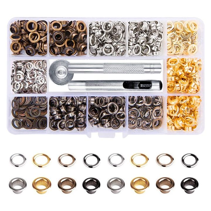 Practical%20Product%203/16Inch%20400Pcs%20Eyelets%20Kits%20Grommet%20Sets%20for%20Shoes%20Clothes(4%20Colors)%20-%20Image%202