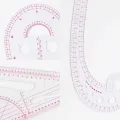 Sewing Ruler Tailor Set French Curve Ruler Accessories, Fashion Pattern Design Ruler- Sewing Pattern Making Tools with Stitching. 