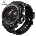 LICARR Brand Men's Watches Fashion LED Digital Casual Quartz Waterproof Sports Men's Watch Date Stopwatch 9513. 