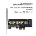 【3C VictoryEagle】1pc NVMe PCIe M.2 NGFF SSD PCIe X1 Adapter Card X1 To Card With Bracket.
