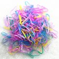 200pcs--1000pcs Colourful Rubber Ring Disposable Elastic Hair Bands Ponytail Holder Rubber Band Scrunchies Kids Hair Accessories. 