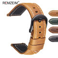 20 22 22 24 26m Quick Release Style Retro Leather Watch Crazy Horse Skin Leather Watch Watch Bracket Belt Gear S2 S3. 
