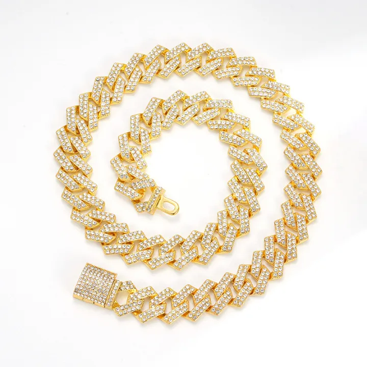 %5B%20New%20%5D%20Xuan%20Di%20Men's%20Necklace%2015mm%20Exaggerated%20Diamond%20Geometric%20Hipster%20Hip%20Hop%20Ear%20Accessories%20Daikin%20Chain%20Necklace%20-%20Image%205