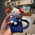 Schoolbag Sanrio Plush Stuffed Soft Doll Keychain Cartoon Hello Kitty Pendant Keychain Bag Decorative Backpack Girl Gift. 