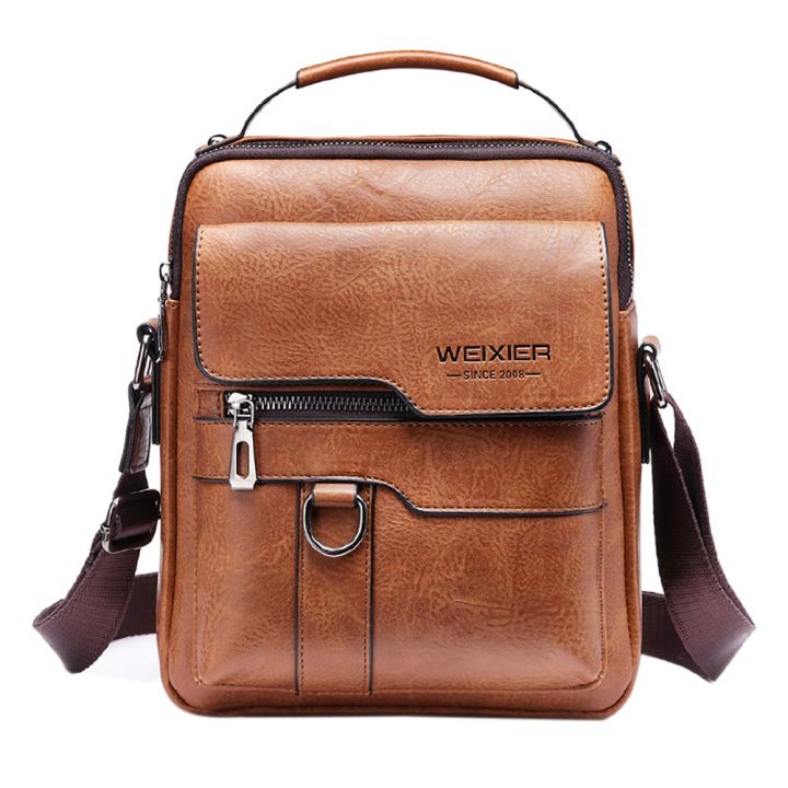 Vintage%20PU%20Men%20Handbag%20Leather%20Crossbody%20Bags%20Mens%20Multi-pocket%20Men%20Shoulder%20Bag%20Zipper%20Solid%20Waterproof%20for%20Travel%20Business%20-%20Image%202
