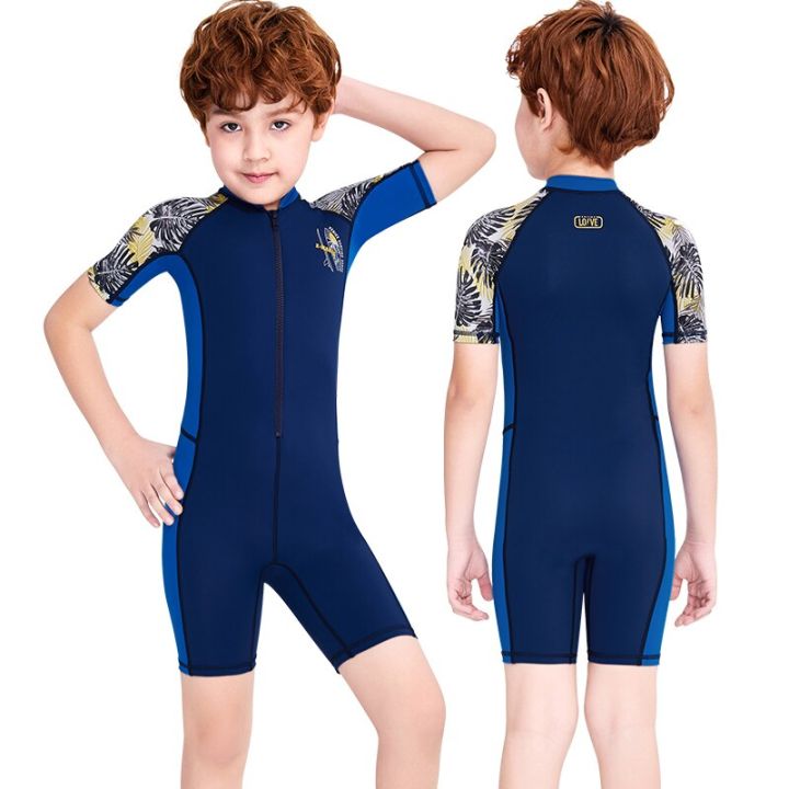 Children%20Swimsuit%20Fashion%20Printed%20Surfing%20Thin%20Diving%20Wetsuit%20For%20Kids%20Boys%20Short%20Swimwear%20One%20Piece%20Suit%20Swimming%20Scuba%20-%20Image%206