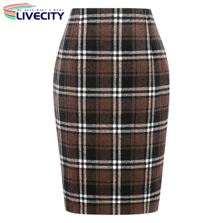 Autumn%20Skirt%20Plaid%20Print%20Thick%20Women%20Spring%20Skirt%20-%20Image%202