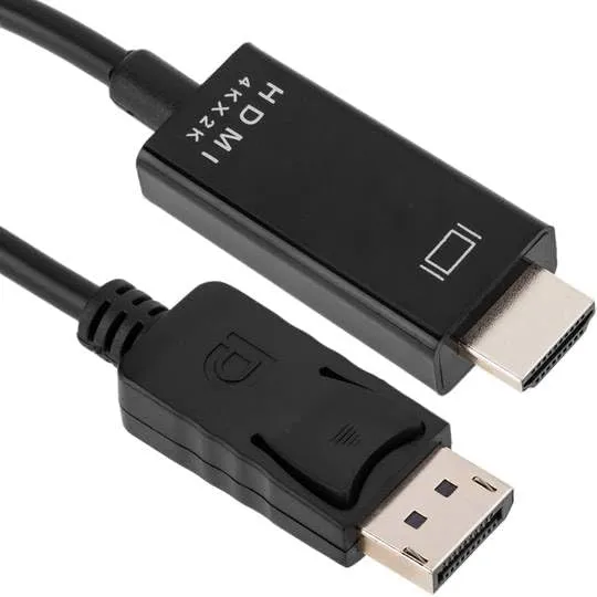 DisplayPort%20to%20HDMI%20Cable%204K%20Ultra%20HD%20DP%20to%20HDMI%20Converter%20Adapter%20for%20Monitor%20TV%20Laptop%20PC%20-%20Black%20(1.8m)%20-%20Image%203