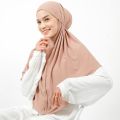 Hijab Instan Bergo Jersey Zakia Jumbo Bergo Instan - women hood - Hijab Muslimah /Kerudung Bergo - instant hood.