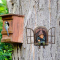 Snicker Boy Design Garden Character Statues Outdoor Funny Statue for Garden Decor Yard Lawn Ornaments. 