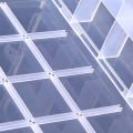 Portable Transparent Storage Box 40/12/28 Grids Plastic Clear Organizer With Cover Box For Jewelry Earrings Screw Nails Parts Huiye. 