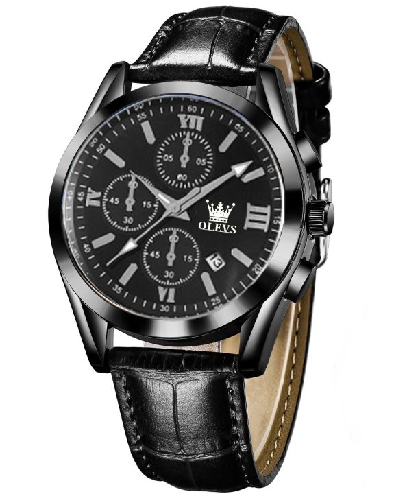 Olevs%20Elegant%20Men%20Fashion%20Analog%20Quartz%20Watch%20with%20Brown%20Leather%20Strap%20and%20Mineral%20Glass%20-%20Image%205