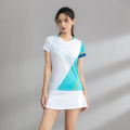 New Quick-Drying Badminton Clothing Suit Women's Men's Custom Table Tennis Dress Summer Short-Sleeved Tennis Team Sportswear.