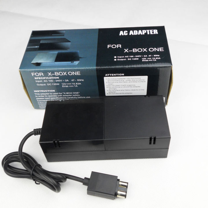 Black AC 100V-240V Power Supply US/EU/UK Plug Adapter USB Chrelaxarging Charger For Xbox One Console AC Adapter Brick Charger