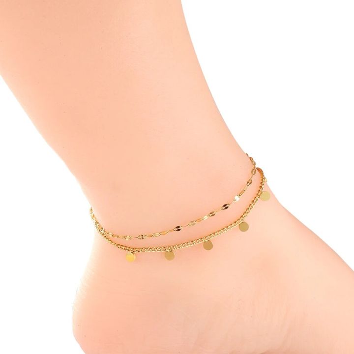 ASON%20Bohemian%20Mini%20Round%20Coin%20Dis%20Charm%20Anklets%20For%20Women%20Girls%20Stainless%20Steel%20Waterproof%20Foot%20Bracelet%20Summer%20Beach%20Gift%20-%20Image%203