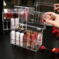 Multifunctio Makeup Lipstick Case Makeup Organizer Storage Box Lipstick Display Stand Holder Cosmetic Jewelry Organizer Box.