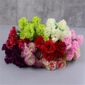 Silk  Bouquet Handcrafted Beauty Simulated Artificial  10 Heads Multi Color Silk  for Wedding Decoration Festival Decor Mom Presents Interior Design Event Centerpieces. 