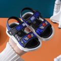New Baby Boys Sandals Summer Kids Beach Shoes Children Cartoon Spiderman Print Soft Toddler Kids Sandals Black Blue EUR 21-35.