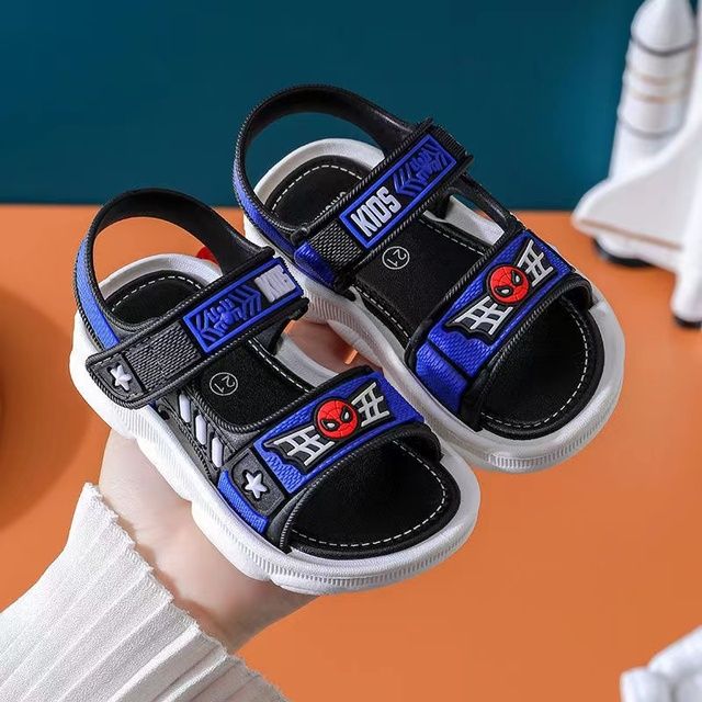 New%20Baby%20Boys%20Sandals%20Summer%20Kids%20Beach%20Shoes%20Children%20Cartoon%20Spiderman%20Print%20Soft%20Toddler%20Kids%20Sandals%20Black%20Blue%20EUR%2021-35%20-%20Image%202