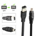 FireWire 800 IEEE-1394B 9pin 6Pin To 6pin 4 Pin To 4 Pin IEEE 1394 For ILink Adapter Cable 4Pin To Firewire 400 Cable 1.8m 3m 5m. 