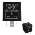 Car 3-pin Electronic LED 12V Flasher Relay for Turn Signal Blinker.