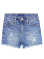 KIDSCOOL SPACE Baby Little Girls Boys Jeans Shorts,Ripped Frayed Raw Hem Simple Design Cute Summer Denim Pants.
